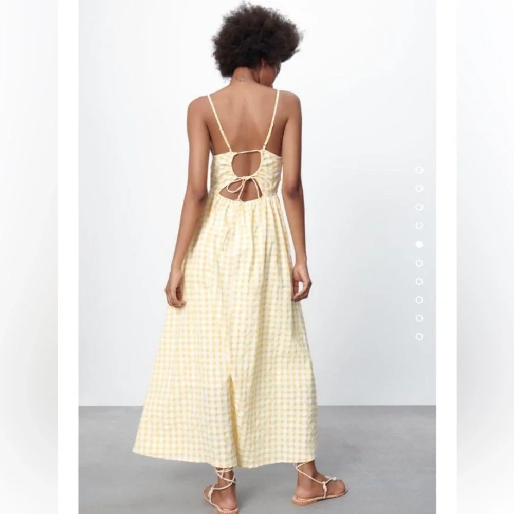 GINGHAM DRESS - Picture 3 of 6